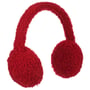 Webpelz-Earmuff Curly by McBURN ciemnoczerwony