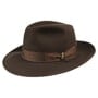 Kapelusz Fedora z Duzym Rondem by Borsalino brązowy