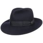 Kapelusz Fedora z Duzym Rondem by Borsalino niebieski
